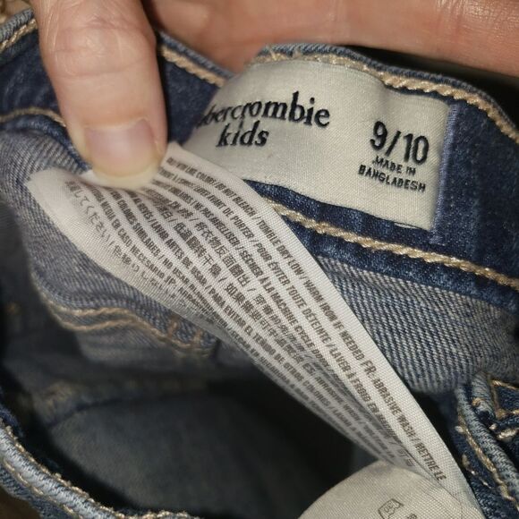 ABERCROMBIE KIDS SIZE 9/10 BUTTON DOWN FRONT JEAN SKIRT - Picture 4 of 4